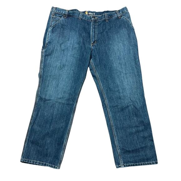 Carhartt Jeans Relaxed Fit Dungaree Carpenter Jeans 46x30 - Picture 1 of 8